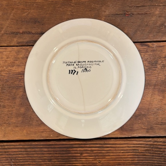 IL FORNAIO FESTA REGIONALE 2000 VINTAGE ITALIAN COLLECTIBLE PLATE #1171/2000 - Picture 4 of 6
